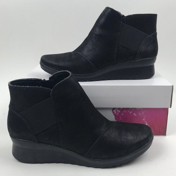 clarks wedge ankle boots